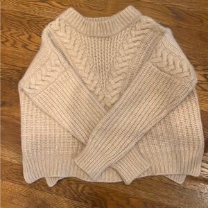 La Ligne Cable Knit Sweater - Beige